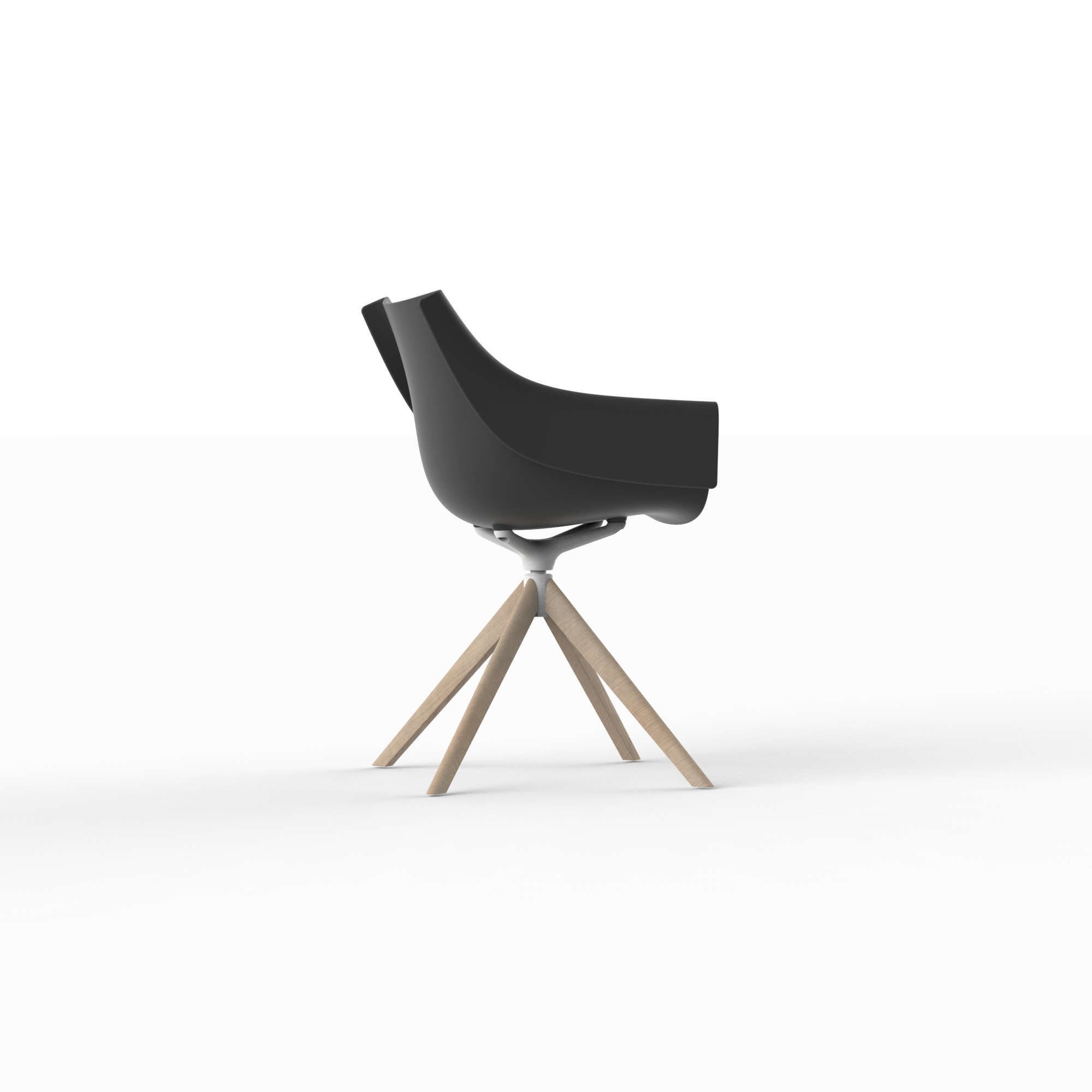 Vondom Manta outdoor indoor wooden swivel armchair (21) 